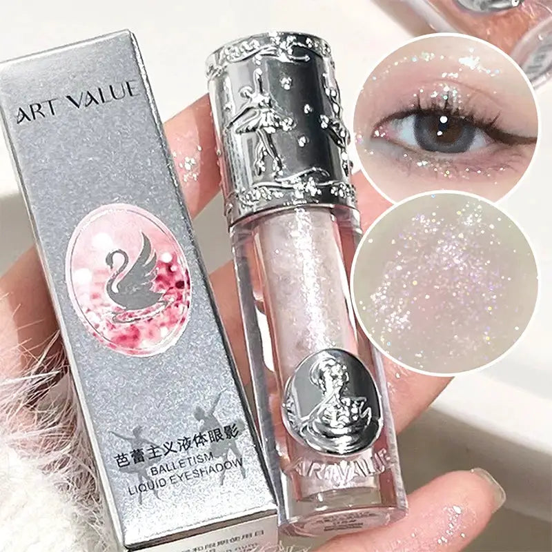 Balletism Liquid Eyeshadow Long Lasting Fine Shimmer Waterproof Glitter Finish For Everyday Wear
