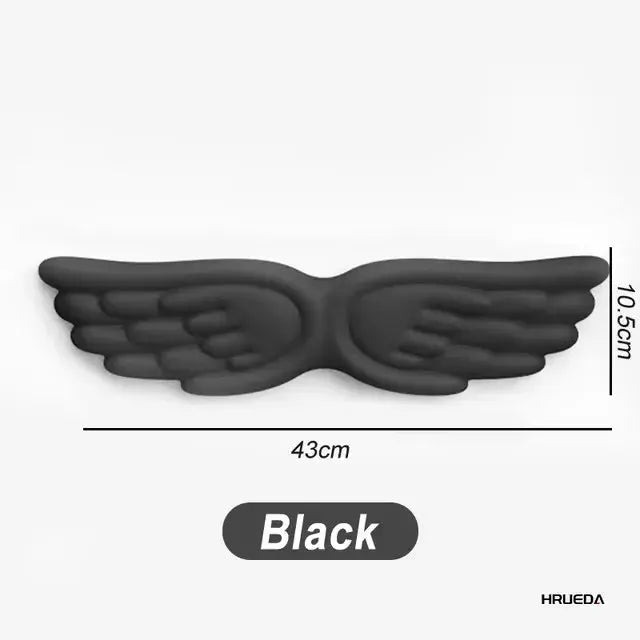 Angel Wing Memory Foam Wrist Rest and Mouse Pad Set for Keyboard and Laptop Ergonomic Non Slip Comfort