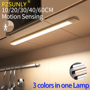 LumaLux USB Rechargeable Motion Sensor LED Cabinet Light With Three Color Temperatures Auto On Motion Activation