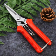 Straight Head Pruning Shears With Non Slip Handle Stainless Steel Garden Scissors For Bonsai Fruit Trees And Hedges