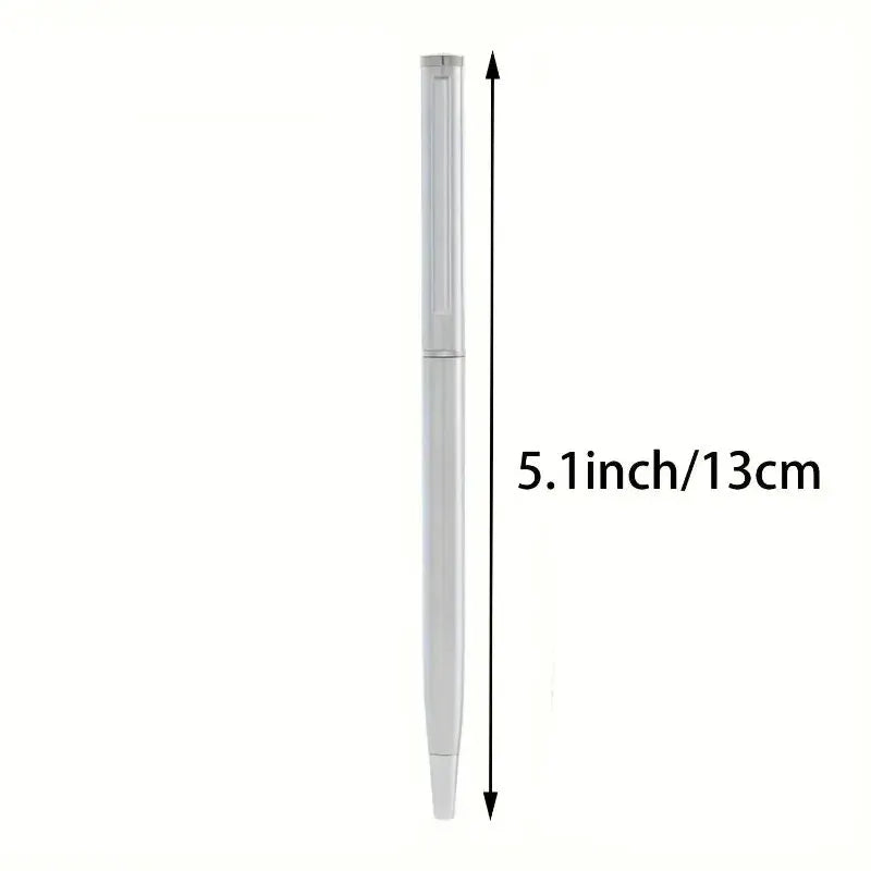 Simples Market silver stainless steel ballpoint pen with twist-top, smooth writing