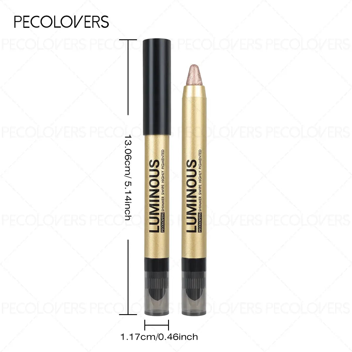 LuxeHue Dual Ended Eyeshadow Stick Glitter And Matte Finishes Smudge Proof Waterproof All Day Wear