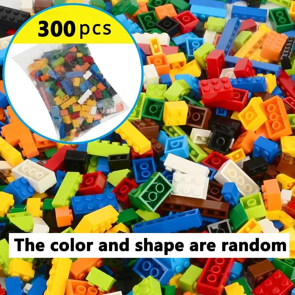 Random DIY Creative Building Blocks Bulk Set Urban Classic Set For Kids Educational Toys Birthday Gift