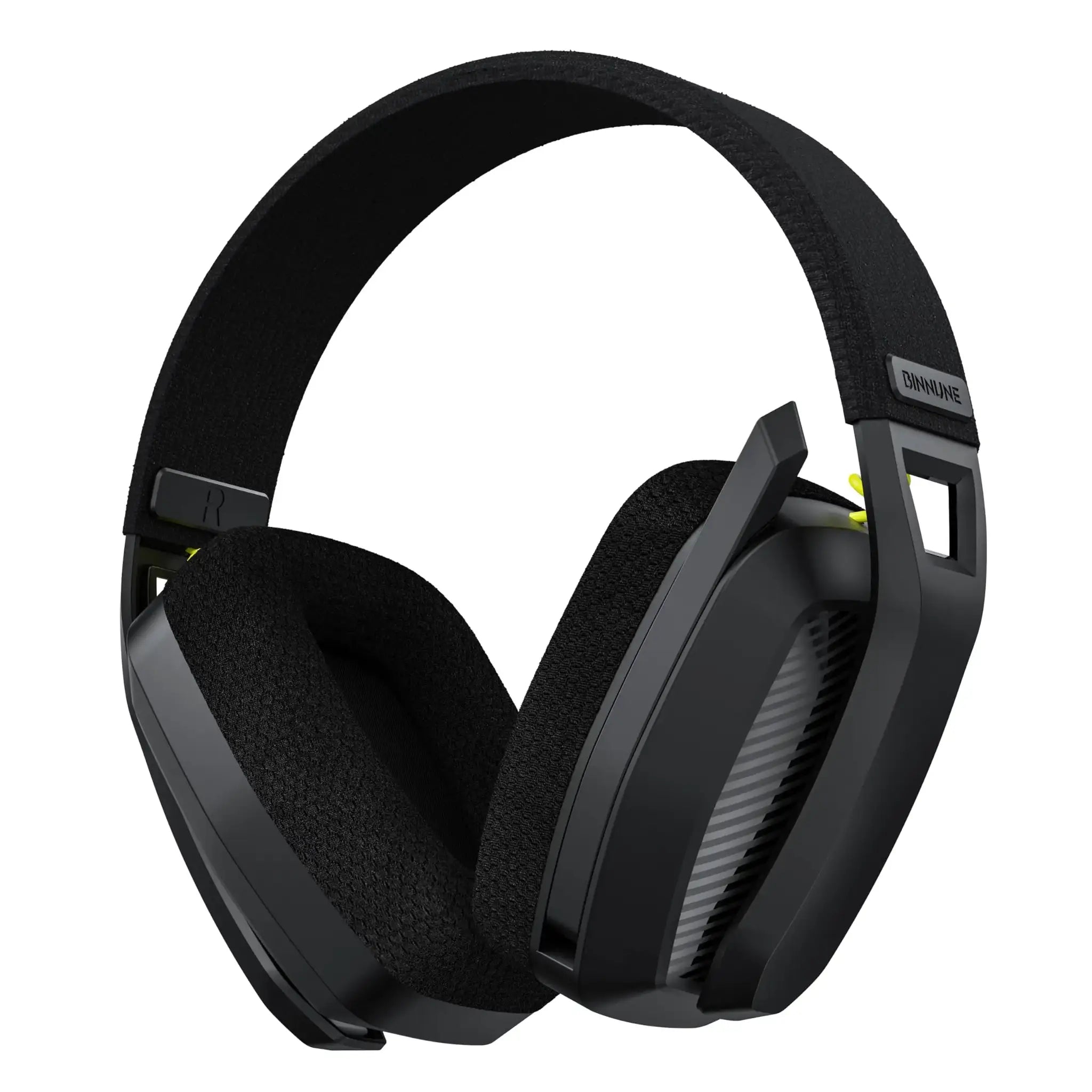 BINNUNE BW06 wireless gaming headset with mic, black over-ear design