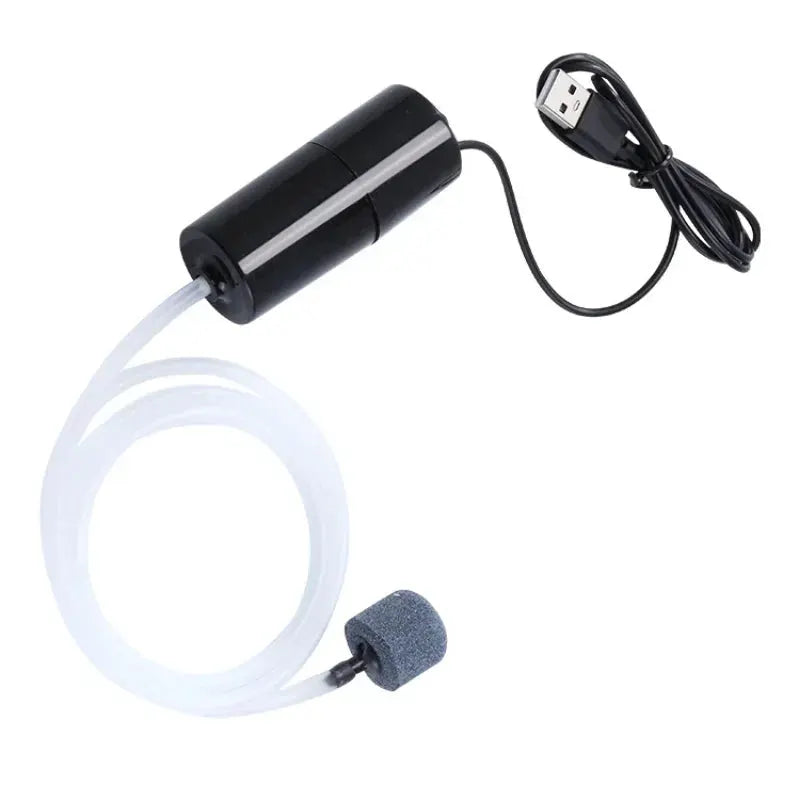 USB Powered Silent Aquarium Air Pump Portable Mini Oxygenator For Fish Tanks Aerator 5V 1W