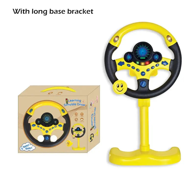 Infant Shining Electric Simulation Steering Wheel Toy With Lights And Sounds For Early Educational Play