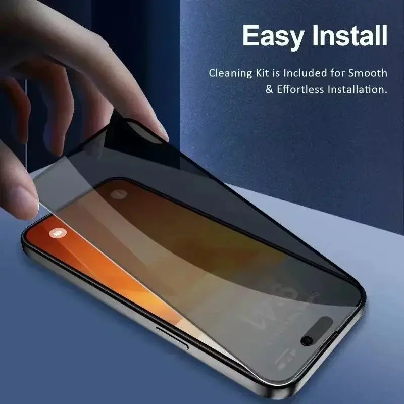 ShieldGuard 5 Piece Cover Privacy Screen Protector For iPhone 6 To 16 Pro Max Mini XR XS Max Anti Spy Tempered Glass