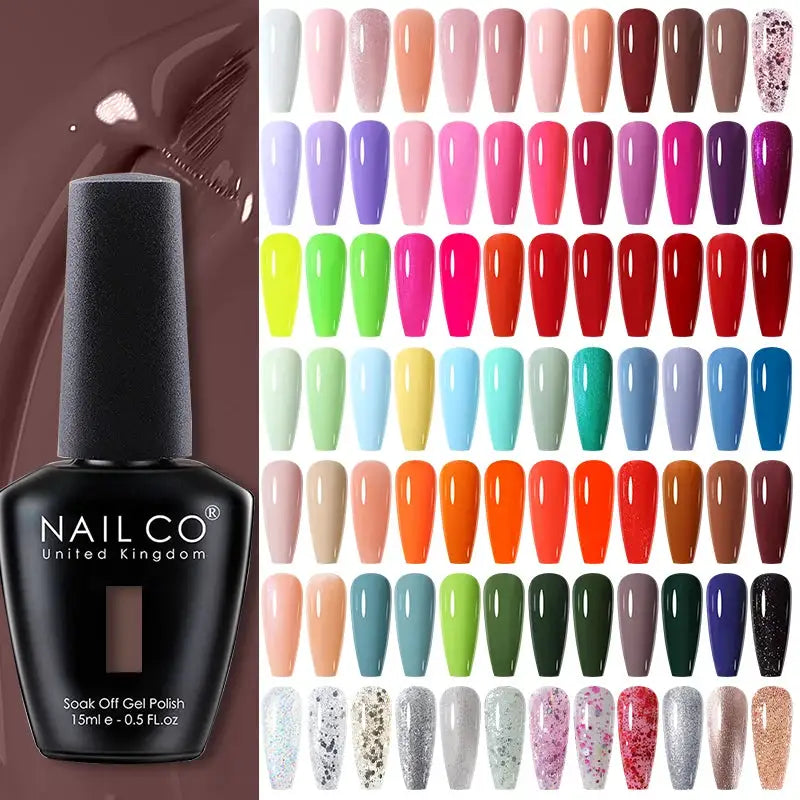 NAILCO 283 Colors Gel Nail Polish Kit Ultra Long Lasting UV Gel Varnish With 30 Day Shine