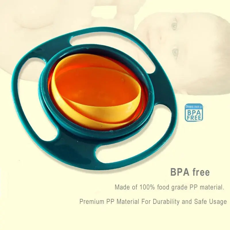 Universal Gyro Bowl Rotary Balance 360 Degree Rotation Spill Proof Feeding Dish Toy For Babies And Kids