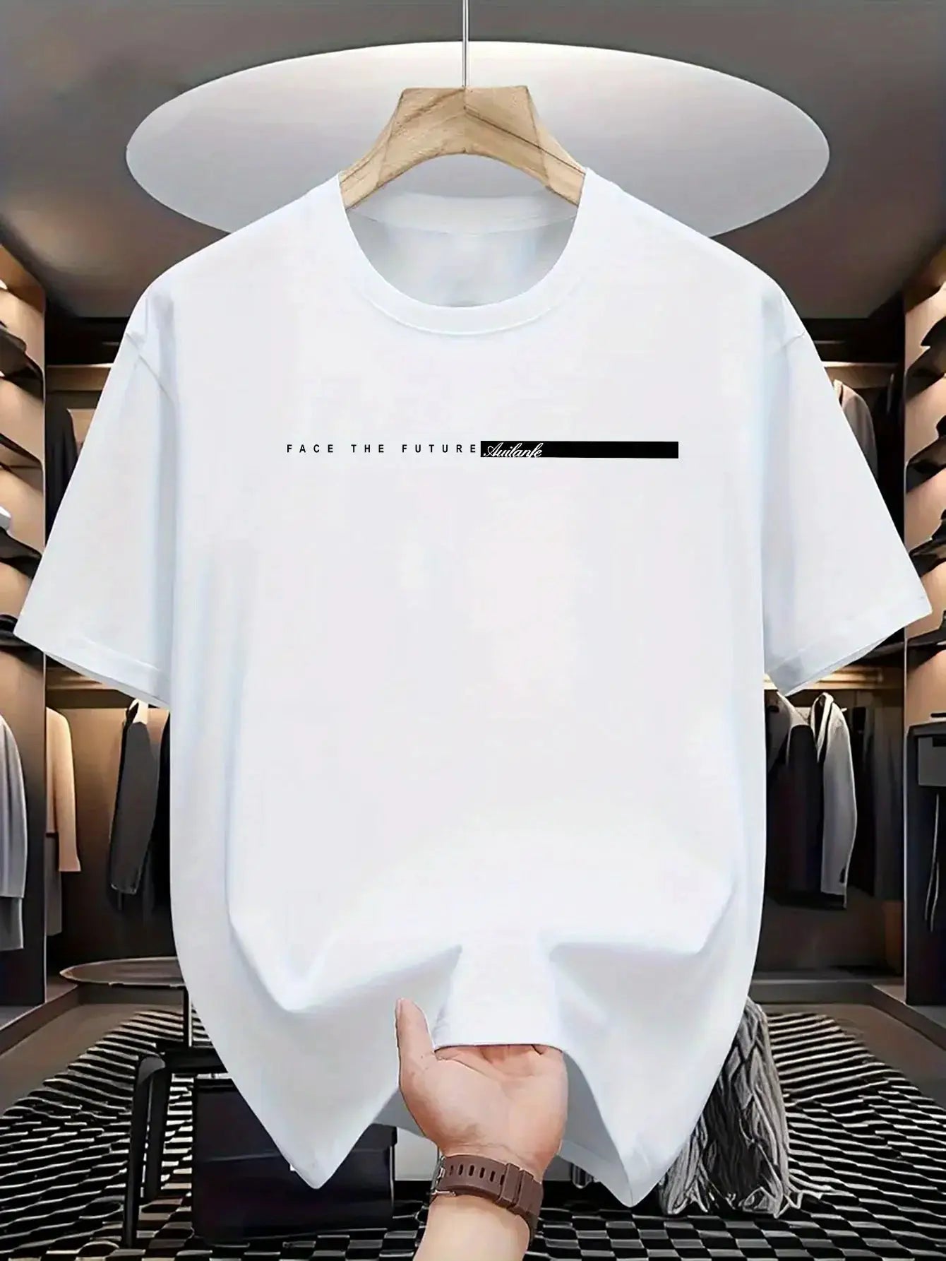 Summer Men 100 Percent Cotton Casual Loose Fit Large Letter Print Round Neck Short Sleeve T Shirt Unisex High Street