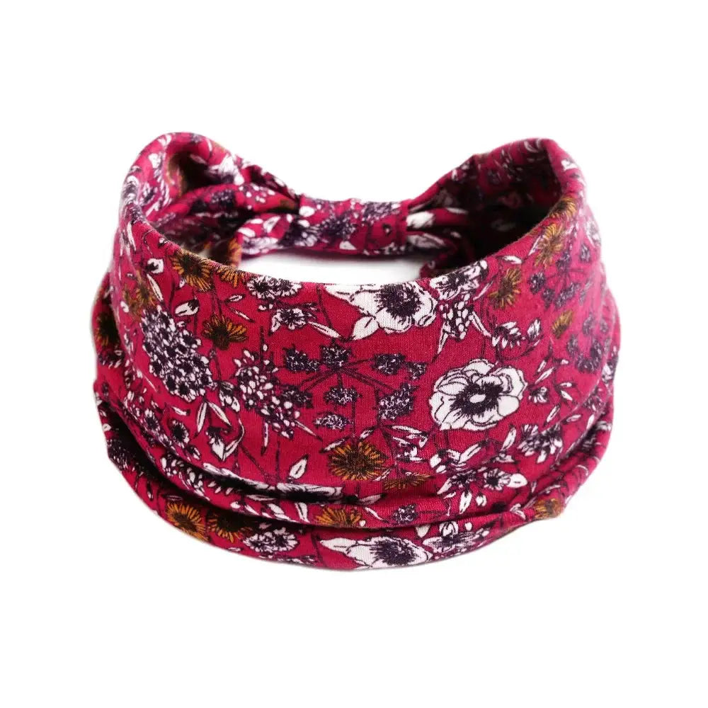 Zenora Wide Headband Non Slip Elastic Knot Hair Band For Yoga And Summer Sports Wear