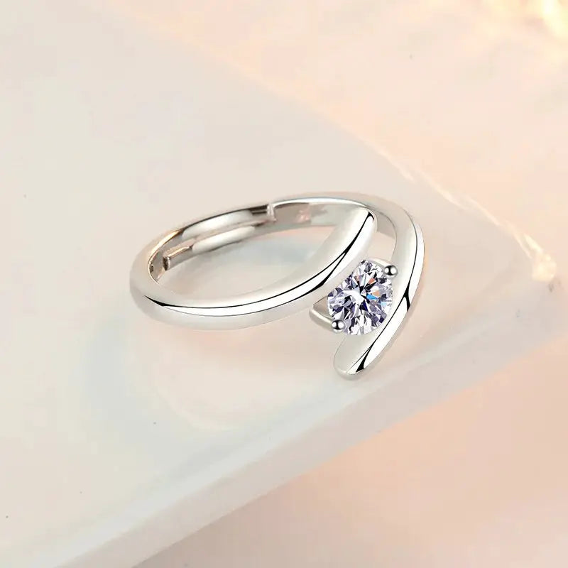 925 Sterling Silver Ring For Women Zircon Jewelry Luxury High Quality Gift For Wedding Party