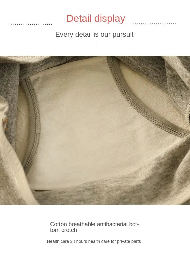 3pcs beige cotton women's high-waist panties set, breathable soft underwear