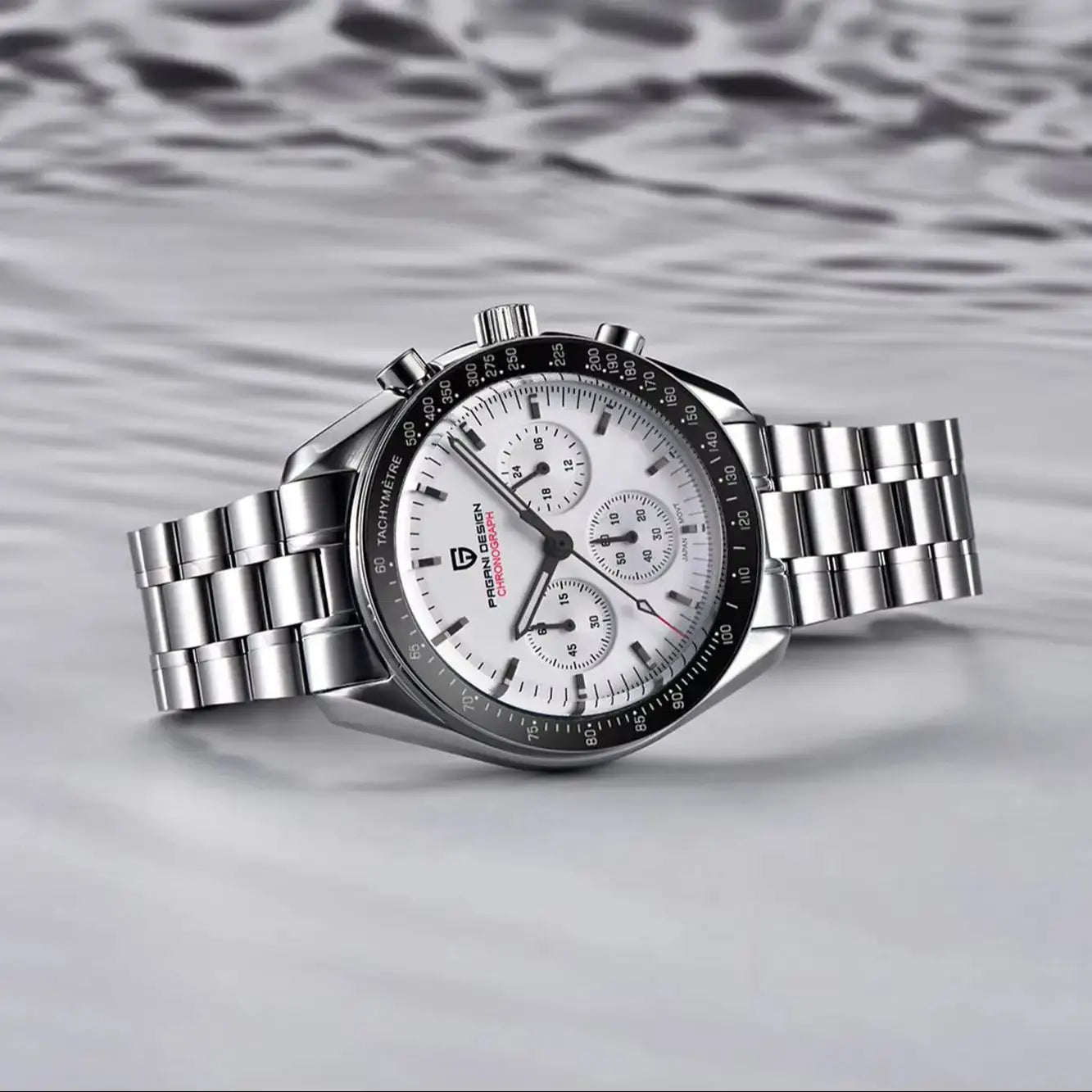Pagani Design PD1701 V5 Mens Luxury Quartz Chronograph Watch 100M Water Resistant AR Sapphire Glass