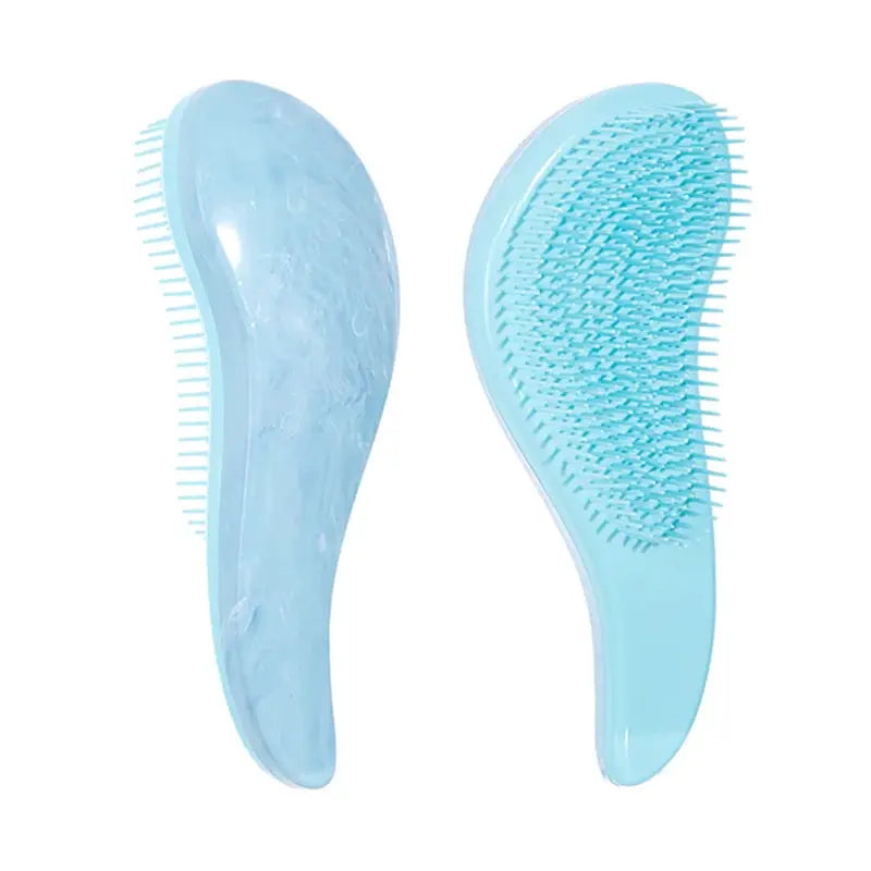 Magic Detangling Hairbrush blue wheat-straw anti-static scalp-massage brush by Simples Market, 1pc