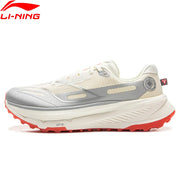 Li-Ning men's DI LU 2 trail running shoe in beige mesh upper with gray overlays