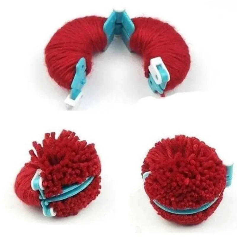 8 Piece Fluff Ball Pom Pom Maker Kit With Four Sizes For Knitting Loom Crafts Kids DIY Tools