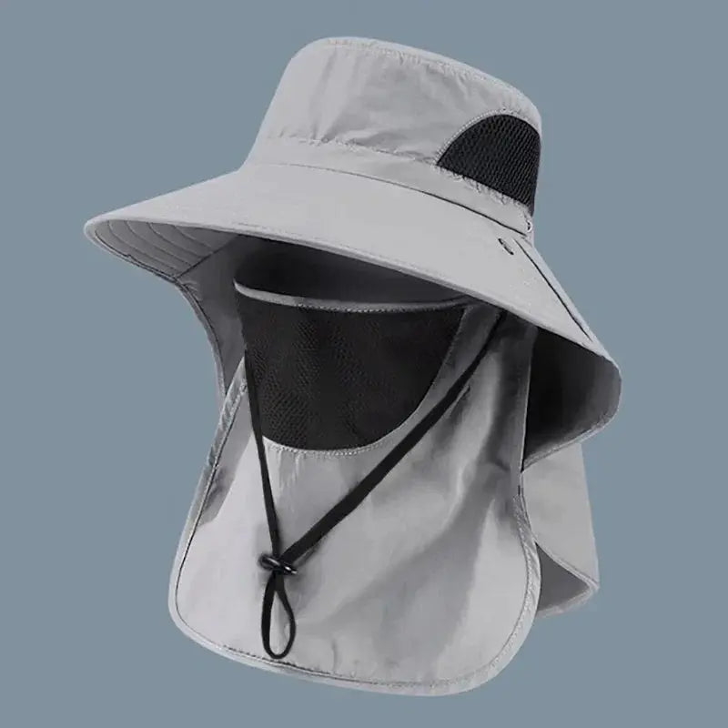 Summer Sun Hat UV Protection Outdoor Hiking Camping Fishing Men Women Visor Bucket Neck Flap Cap