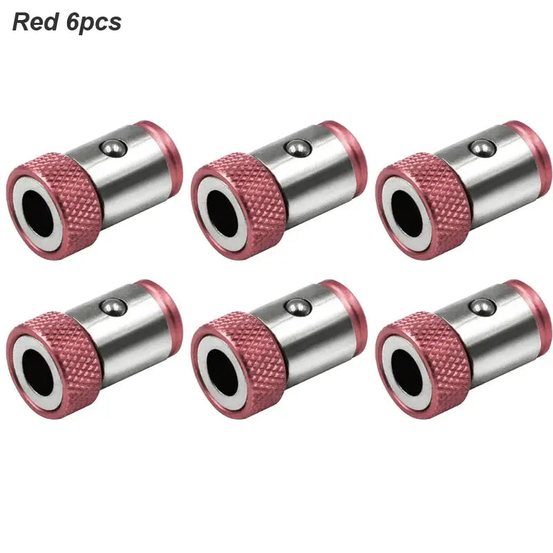 Magnetic Ring Screwdriver Bit Holder for One Quarter Inch Phillips Bits Universal Alloy Anti Corrosion