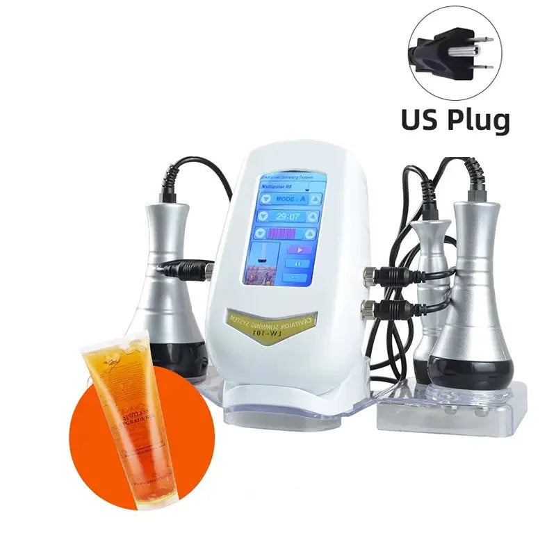 Simples Market 40K 3-in-1 cavitation body slimming machine with facial massager and vacuum suction, white device