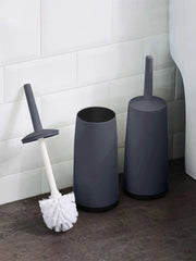 Worthbuy Plastic Toilet Brush With Standing Base Long Handle Hygienic WC Cleaning Tool For Bathrooms