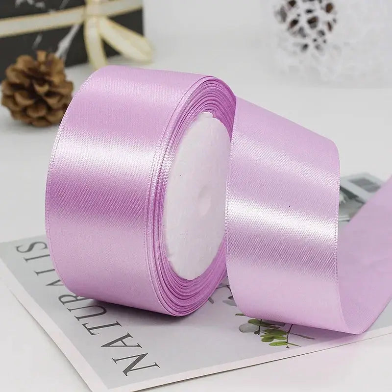 22 Meters Satin Ribbon Assorted Colors 6mm Wide 100 Percent Polyester Gift Wrap Craft Bow