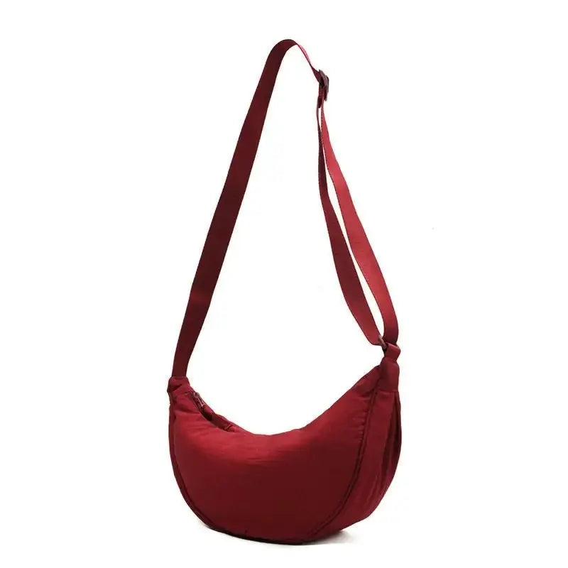 Womens Nylon Hobo Messenger Bag Vintage Style Durable Everyday Carry Adjustable Shoulder Strap