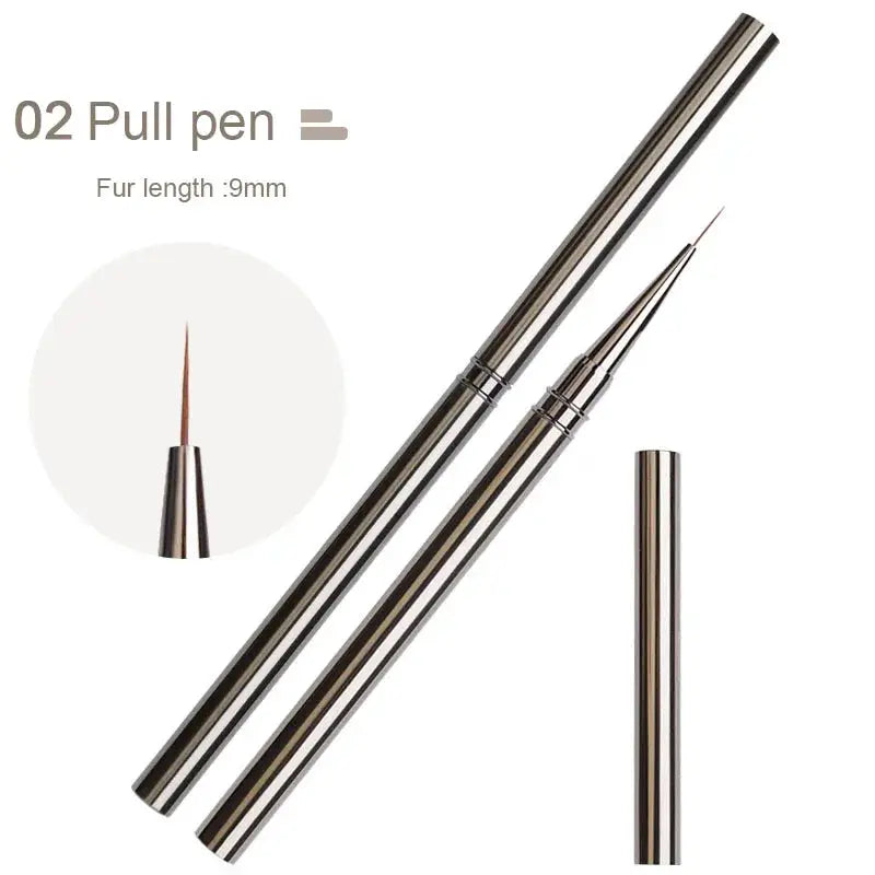 ZJS Nails Art Liner Brushes Professional Striping Tools for Precise Elongated Nail Art Lines 6mm 9mm 12mm 15mm 18mm