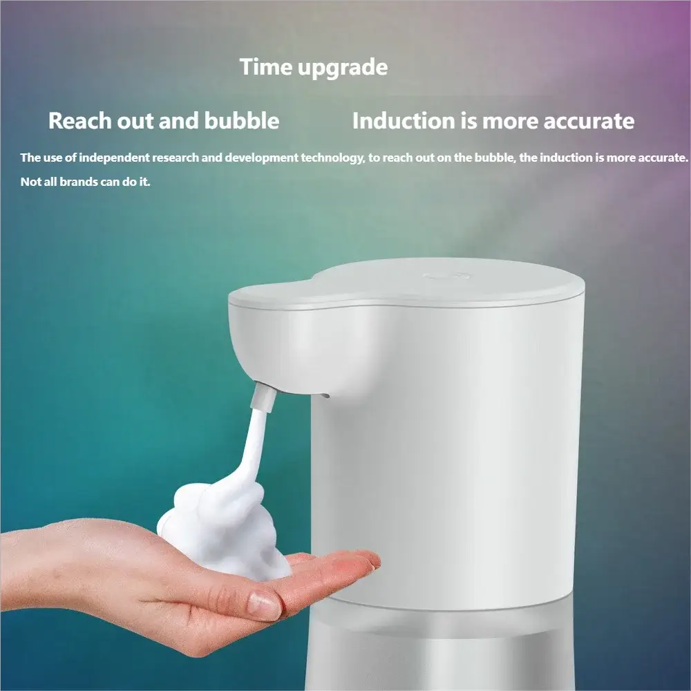 HOMEFISH Smart Sensor Automatic Soap Dispenser, white 350ml USB charging, contactless foam hand sanitizer Simples Market