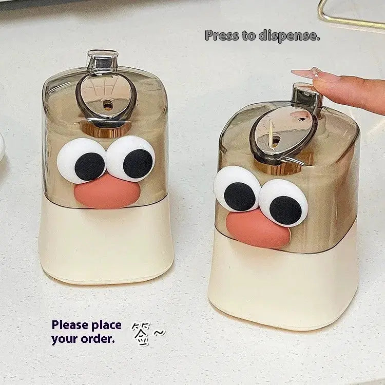 Creative Cartoon Gut And Mouth Toothpick Box For Home Use Cream Style Light Luxury Toothpick Holder