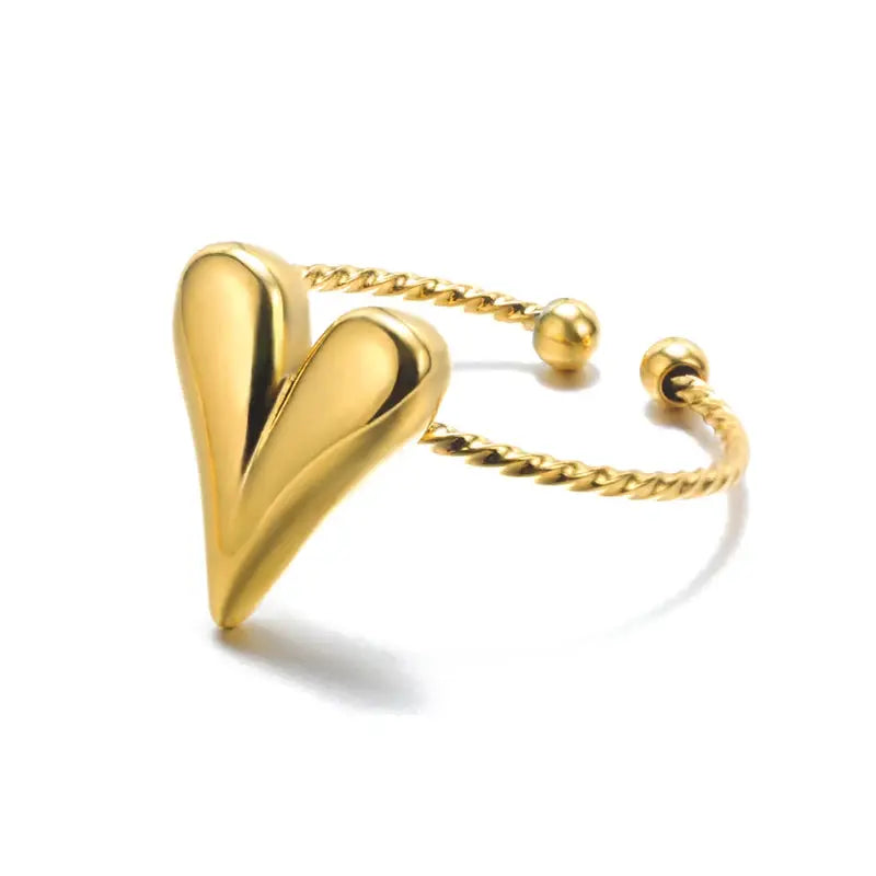 316L Stainless Steel Rings For Women Gold Color Never Fade Luxury Classic Wedding Couple Rings Jewelry Free Shipping