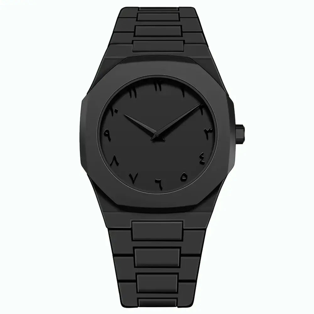 NovaTime Minimalist Quartz Watch For Men With Lightweight Plastic Strap Waterproof Durable Build And Classic Style