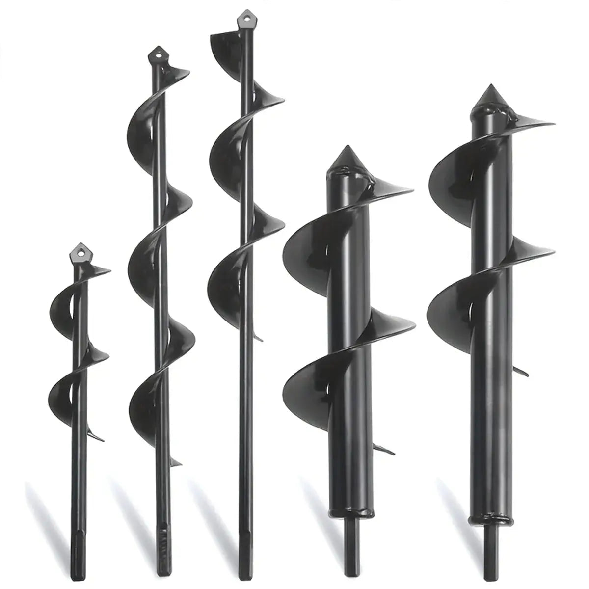 Spiral Hole Drill Bit For Gardening Planting Attach To Corded Or Cordless Drill For Easy Soil Loosening And Hole Digging