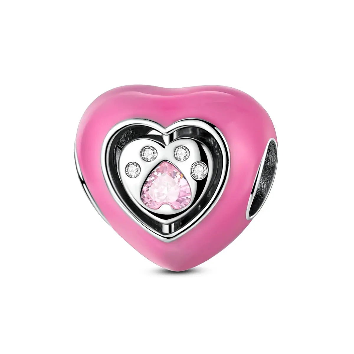 925 Silver Charm Openable Nesting Doll Rose Princess Dress Pendant for Bracelet DIY Fashion Jewelry