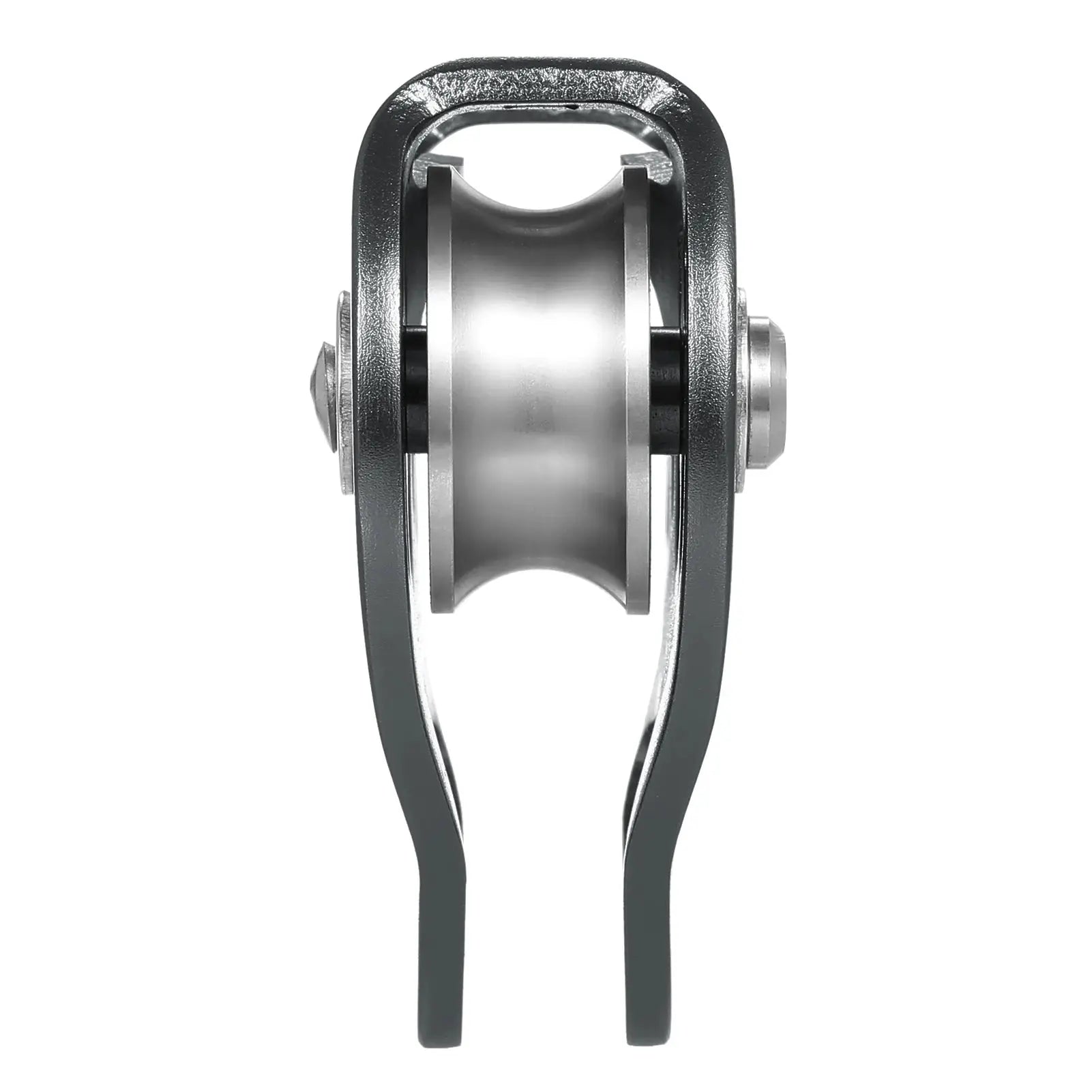 Lixada 30kN cable trolley pulley with ball bearing, steel gray frame by Simples Market