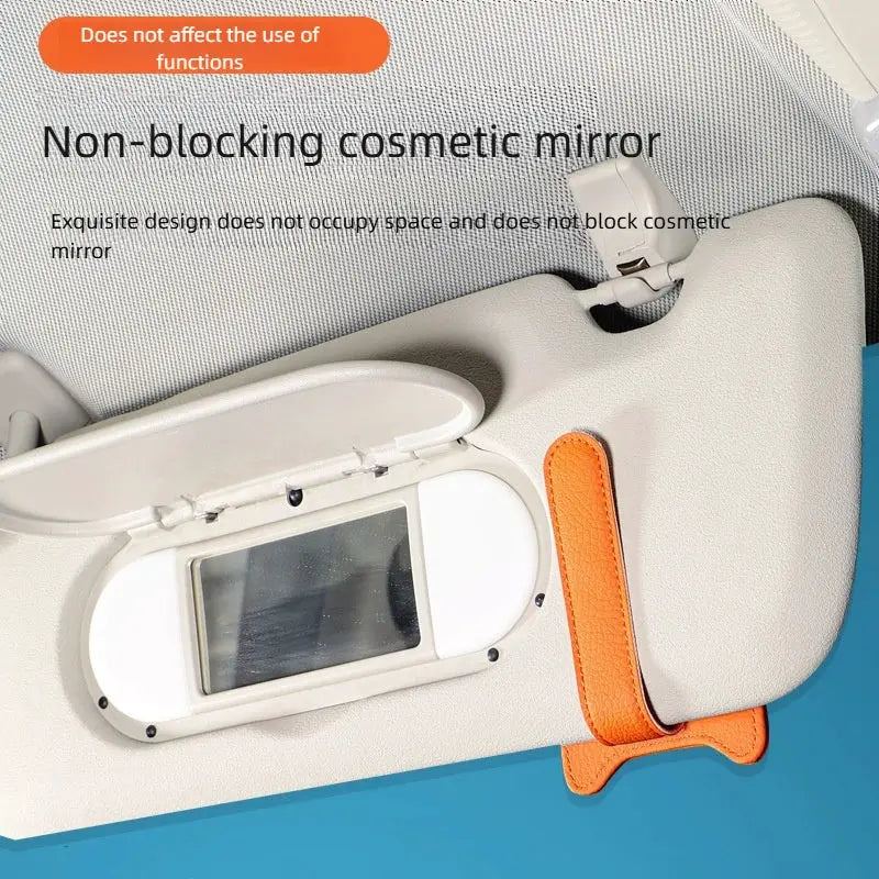 Magnetic Car Sunglasses Holder Sun Visor Clip Eyeglasses Hanger Portable Ticket Card Clip Auto Accessories