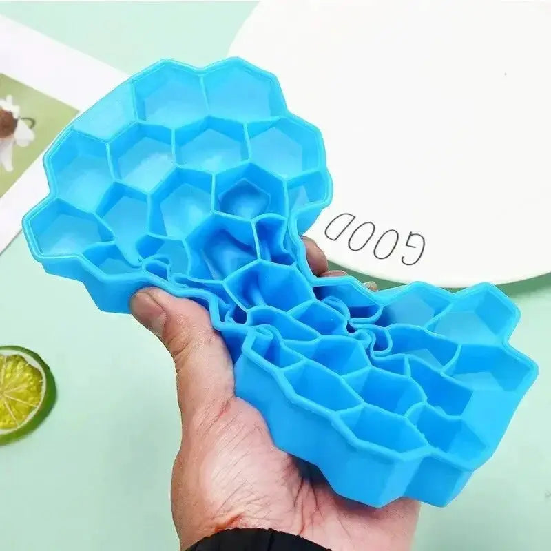 37 Cavity Silicone Ice Cube Mold Reusable BPA Free With Lids DIY Popsicle Mold Ice Tray For Ice Cubes
