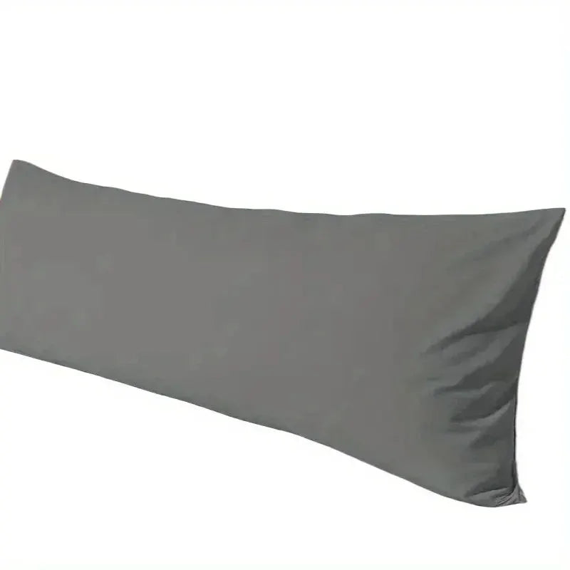 Body pillow cover, gray double-brushed polyester, 20x54, 1pc
