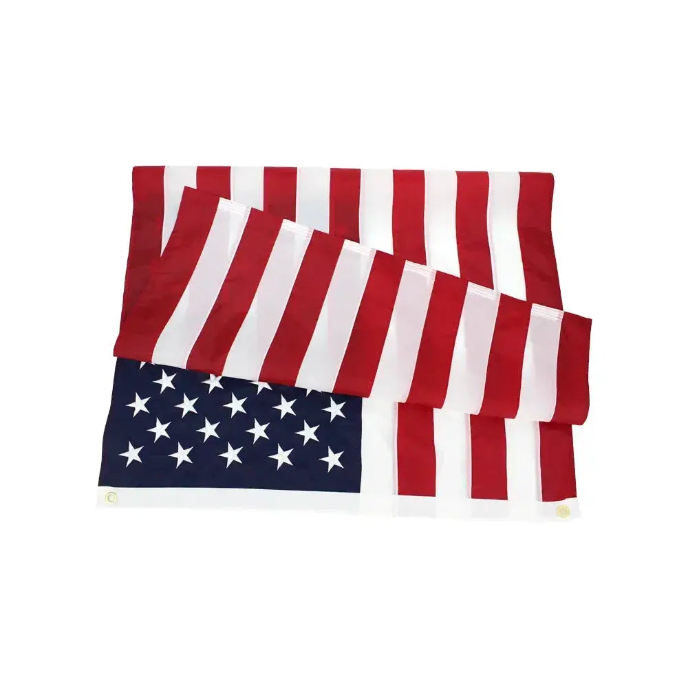 Heavy Duty 3x5 Foot Nylon US Flag With Embroidered Stars And Stripes