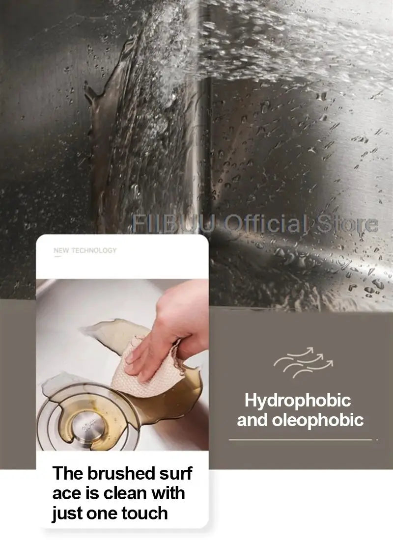 304 stainless steel kitchen sink with a large single bowl and brushed finish, Simples Market