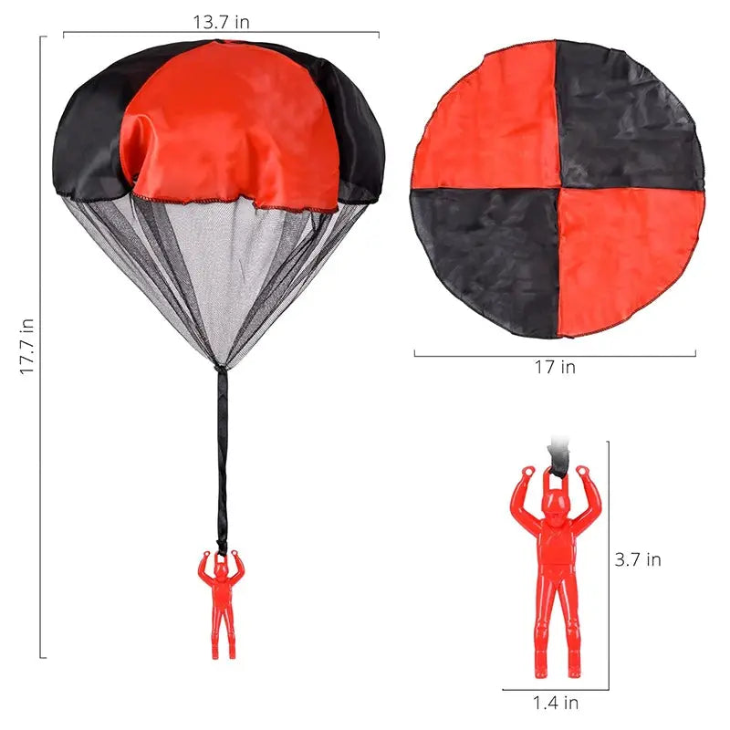 Tangle Free Parachute Toys For Kids Outdoor Flying Parachute Gift For Boys And Girls Easter Basket Stuffers
