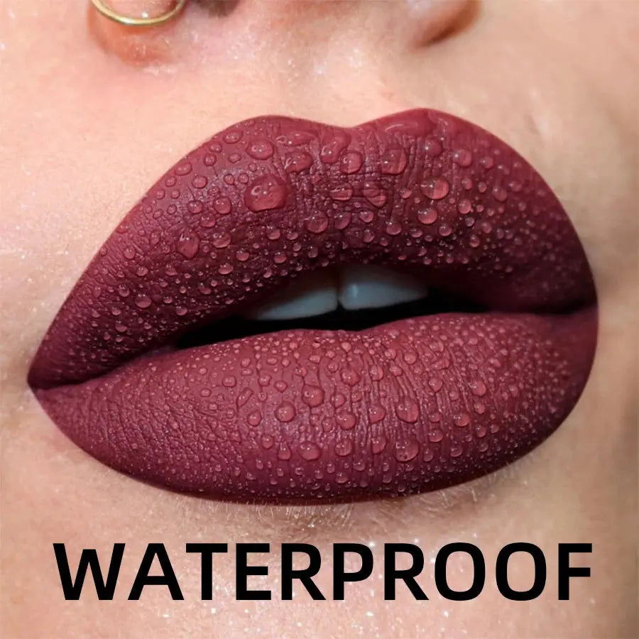 19 Colors Matte Velvet Lip Gloss Waterproof Long Lasting Liquid Lipstick With Nude Red Lip Tint And Lip Glaze