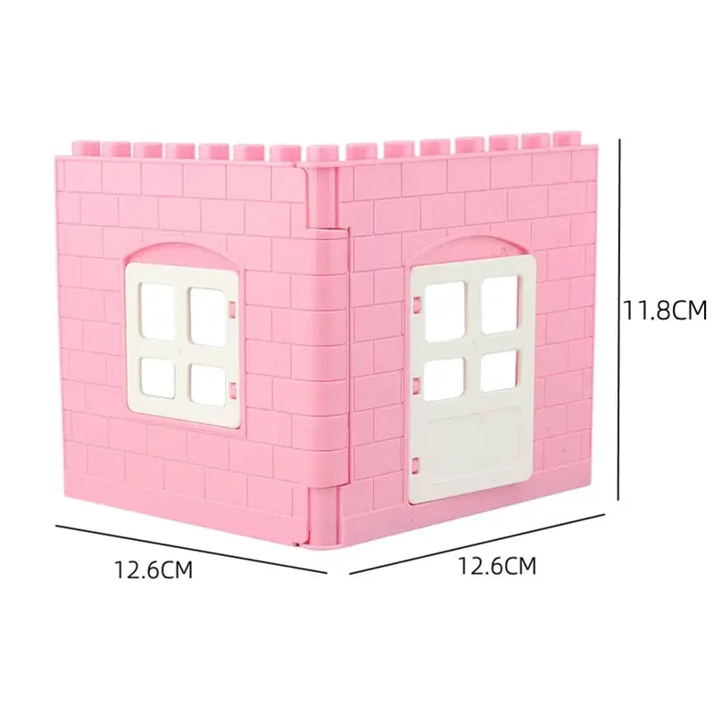 Big Building Blocks Houses Kit With Doors Windows Walls And Roof Compatible With Large Bricks Boys And Girls Toy Gifts