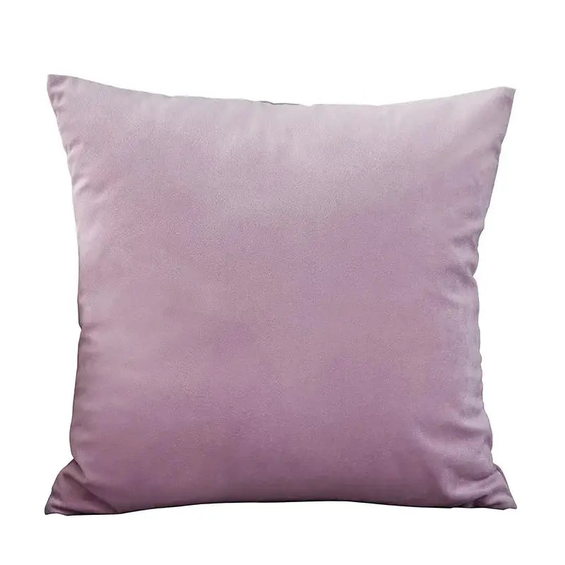 Velvet cushion cover 45x45 cm in lavender by Simples Market for living room decor.
