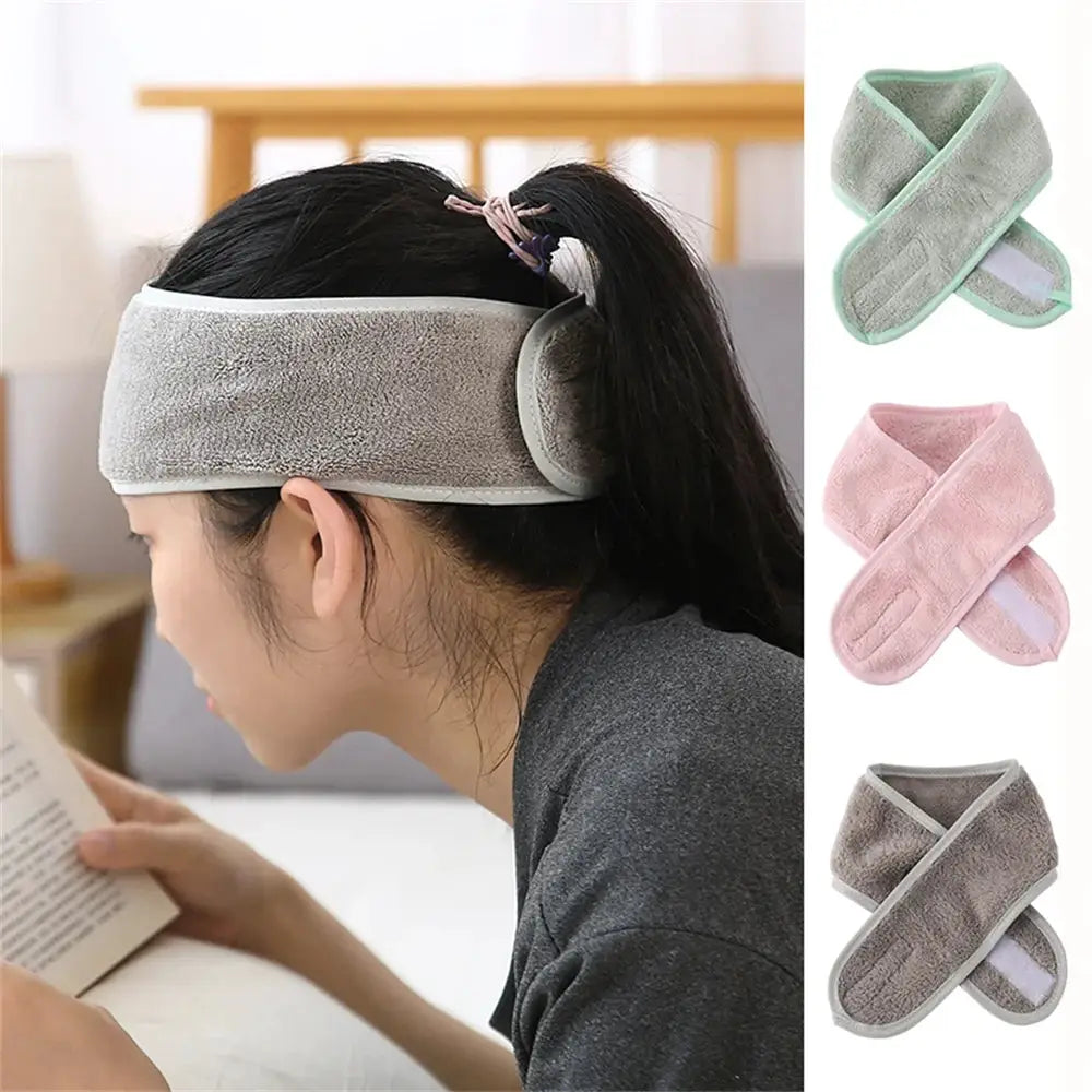 ZenVibe Women Adjustable Wide Headband for Yoga Spa Makeup Breathable Cotton Comfort