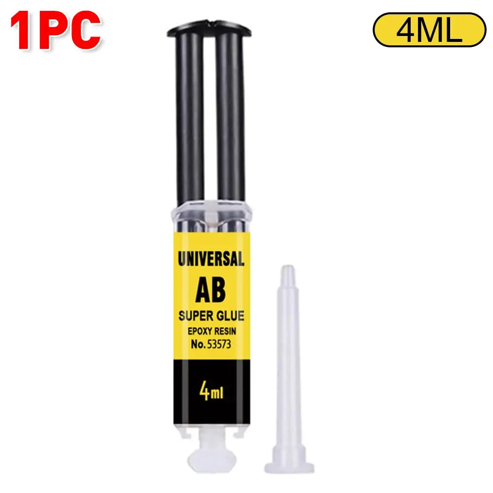 Two Part Epoxy Resin AB Glue Waterproof Fast Acting Adhesive For Wood Plastic Metal Glass Ceramic Repair Bonding