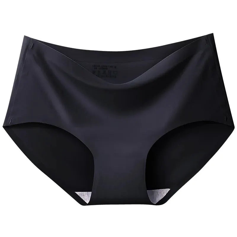 BZEL seamless women's panties, black briefs with smooth finish