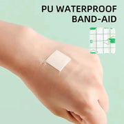 Transparent PU Square Waterproof Adhesive Bandage 38x38mm Pack Of 50 For Minor Wounds