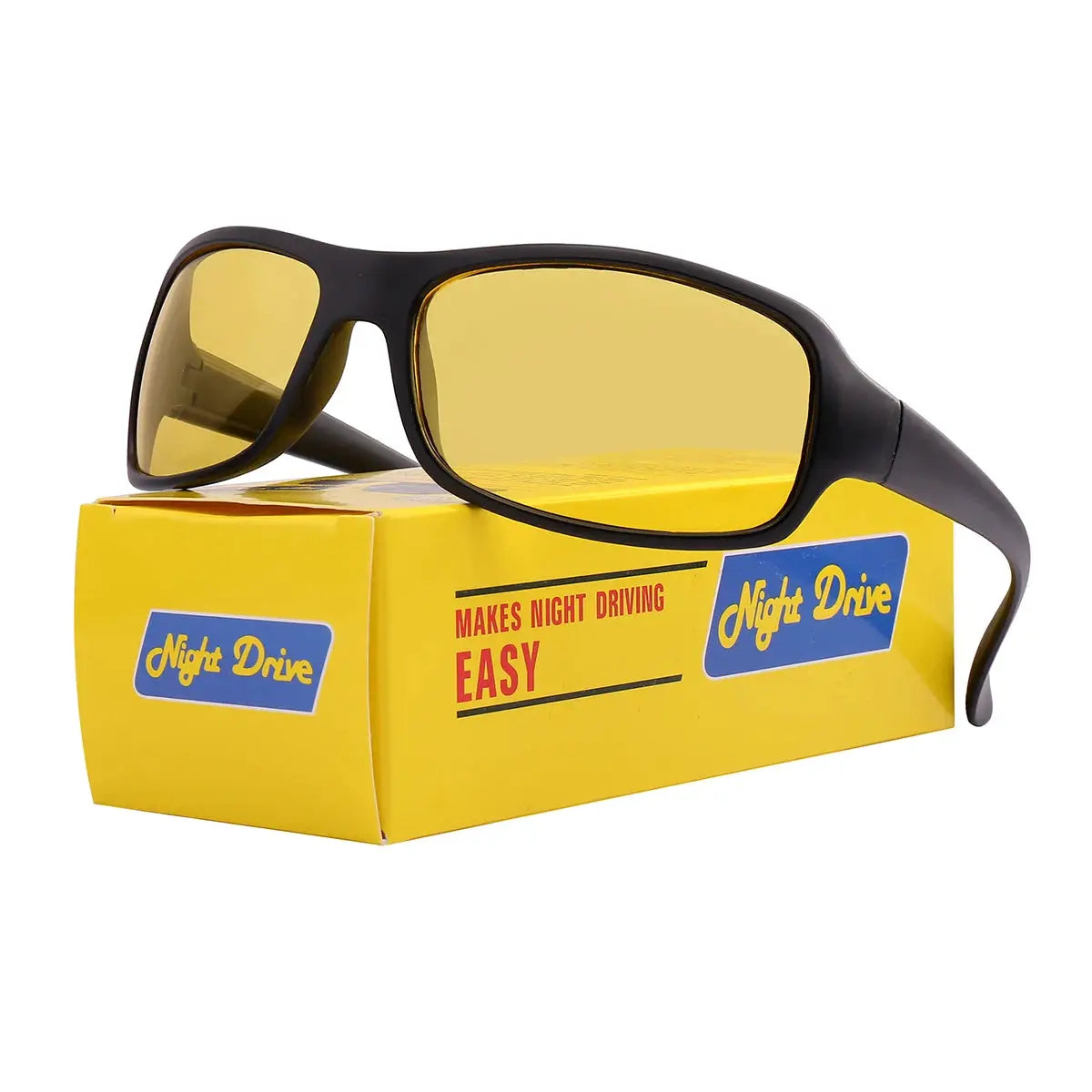 LuminaDrive Night Driving Glasses with Anti Reflective Yellow Lenses for Enhanced Night Vision