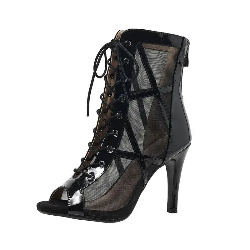 EleganceDance Open Toe High Heel Sandals for Women Casual Latin Dance and Ballroom Footwear Comfort